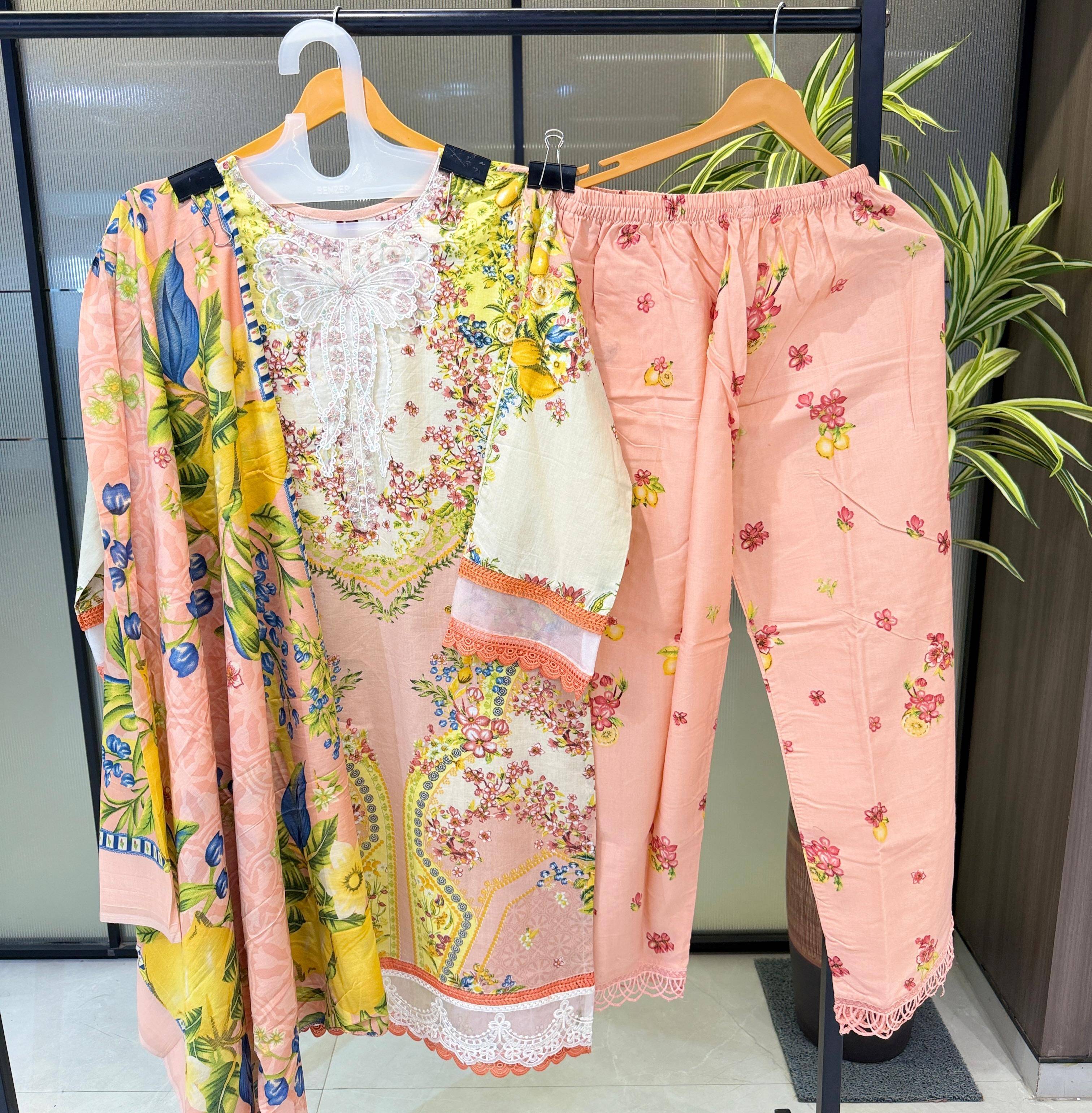 MARIAB MPRINT -6 By DEEPSY SUITS Beautiful Pakistani Suits Wear Pure Cotton Dresses At Wholesale Price